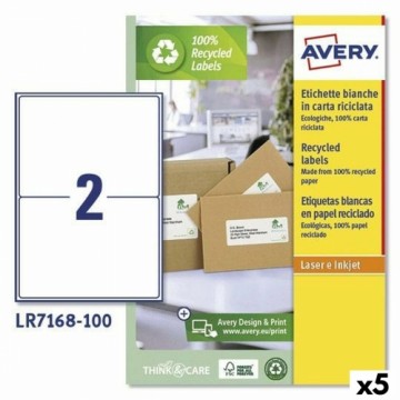 Этикетки для принтера Avery LR7168 199,6 x 143,5 mm Белый 100 Листья (5 штук)