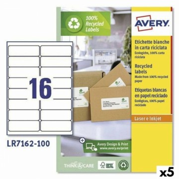 Этикетки для принтера Avery LR7162 99,1 x 33,9 mm Белый 100 Листья (5 штук)