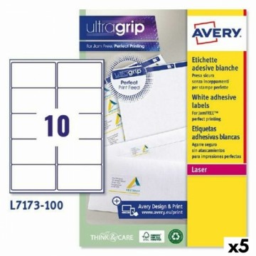 Этикетки для принтера Avery L7173 99,1 x 57 mm Белый 100 Листья (5 штук)