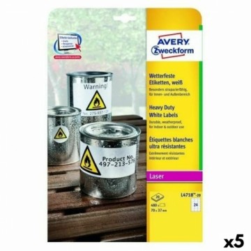 Printera birkas Avery L4718 99,1 x 139 mm 20 Loksnes (5 gb.)