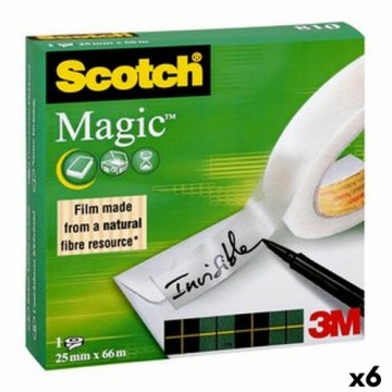 Клейкая лента Scotch Magic Прозрачный 25 mm x 66 m (9 штук)