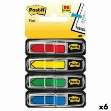 Набор клейких заметок Post-it Index 12 x 43,1 mm Разноцветный 96 Листья (6 штук)
