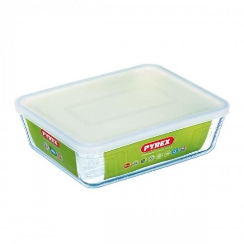 Taisnstūra Pusdienu kastīte ar Vāku Pyrex Cook & Freeze 25 x 20 cm Caurspīdīgs Silikona Stikls 2,6 L (6 gb.) image 3