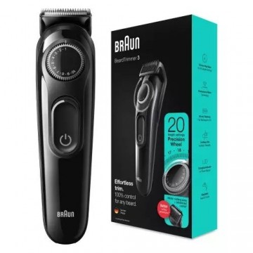 Braun  
         
       Beard Trimmer BT3322 Cordless, Operating time (max) 50 min, Number of length steps 20, NiMH, Black