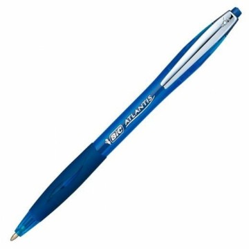 Pildspalva Bic Atlantis Soft 12 gb. Zils 1 mm