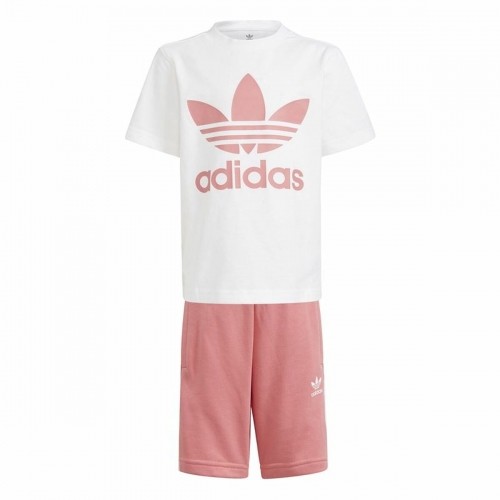 Bērnu Sporta Tērps Adidas Trifolio  Balts image 3