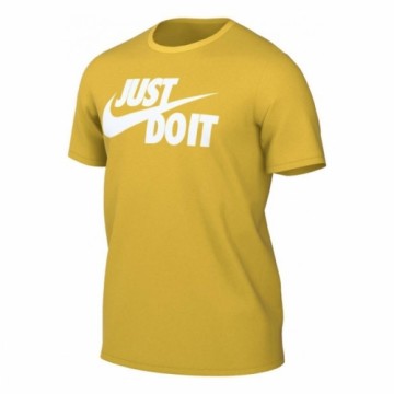 Vīriešu Krekls ar Īsām Piedurknēm Nike TEE JUST DO IT SWOOSH AR5006 709 Dzeltens
