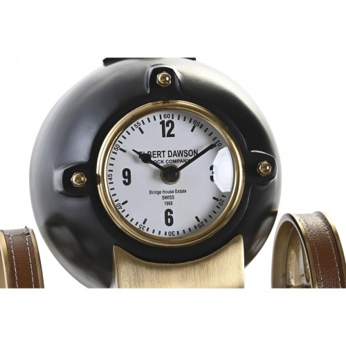 Настольные часы DKD Home Decor 20,5 x 20,5 x 21,5 cm Melns Bronza Alumīnijs Sveķi Koloniāls image 2