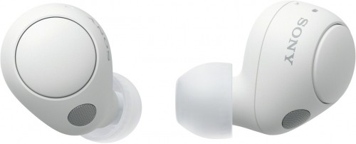 Sony wireless earbuds WF-C700N, white image 1