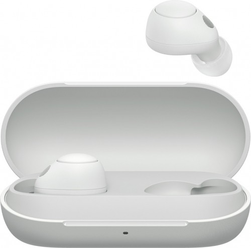 Sony wireless earbuds WF-C700N, white image 3