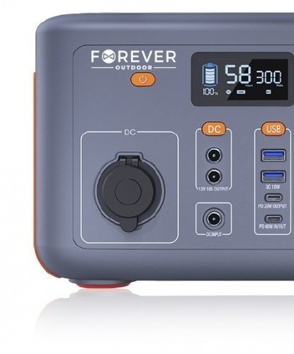 Forever OS300 Portable Power Station 300W / 307Wh / 220V / PD60W / LiFePO4 image 2
