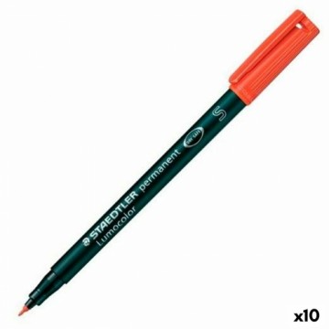 Постоянный маркер Staedtler Lumocolor 313-2 S Красный 0,4 mm (10 штук)