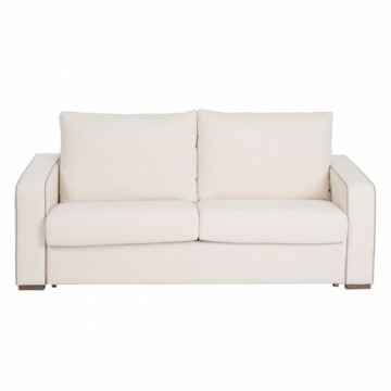 Bigbuy Home Dīvāns 195 x 95 x 88 cm Sintētiska Auduma Krēmkrāsa