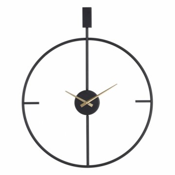 Bigbuy Home Sienas pulkstenis 50 x 5 x 62 cm Melns Metāls