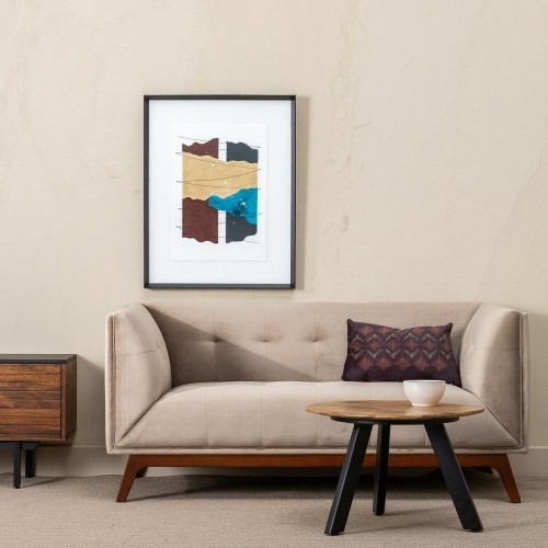 Bigbuy Home Dīvāns 156 x 81 x 72 cm Šampanietis Sintētiska Auduma Koks Samts image 3