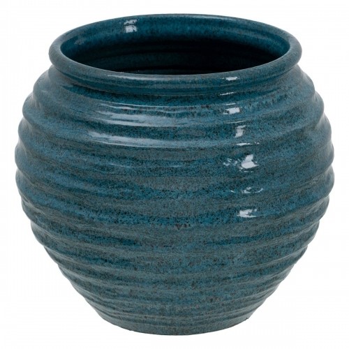 Bigbuy Garden stādītājs 39 x 39 x 37 cm Keramika Zils image 1