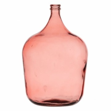 Bigbuy Home Dekoratīvais grafīns 36,5 x 36,5 x 56 cm Rozā pārstrādāts stikls