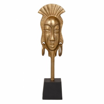 Bigbuy Home Dekoratīvās figūriņas 14,5 x 10,5 x 50 cm Melns Bronza Āfrikas sieviete