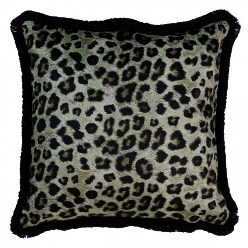Bigbuy Home spilvens Zaļš Leoparda 45 x 45 cm image 1