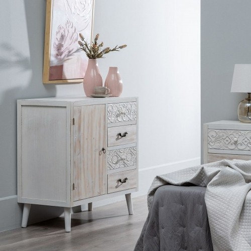 Bigbuy Home Мебель для прихожей с ящиками DUNE Натуральный Белый древесина ели 80 x 40 x 80 cm image 2