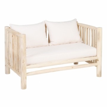 Bigbuy Home Двухместный диван AKAR 131 x 80 x 77,5 cm Натуральный древесина тика