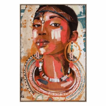 Bigbuy Home Canvas 83 x 123 cm Āfrikas sieviete