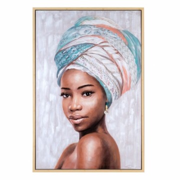 Bigbuy Home Glezna Canvas 80 x 4 x 120 cm Āfrikas sieviete