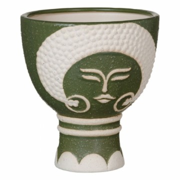 Bigbuy Garden stādītājs Keramika Zaļš 19 x 19 x 22 cm