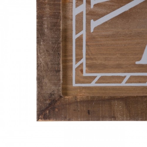 Bigbuy Home Sienas pulkstenis Dabisks Egles koksne 60 x 5 x 60 cm image 4
