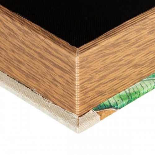 Bigbuy Home Универсальная коробка Листья Натуральный ротанг 24 x 18 x 6 cm DMF (2 штук) image 4