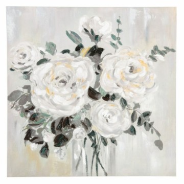 Bigbuy Home Glezna 80 x 2,8 x 80 cm Canvas Цветы