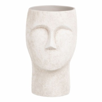 Bigbuy Garden stādītājs Keramika Krēmkrāsa 14 x 14 x 24 cm