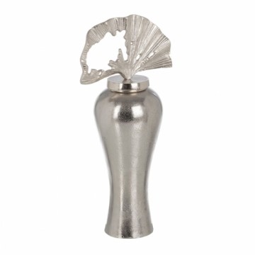 Bigbuy Home Vāze 14 x 14 x 43 cm Metāls Sudrabs