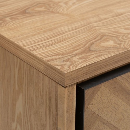 Bigbuy Home Vestibila galds ar atvilktnēm SPIKE 91 x 40 x 84,5 cm Dabisks Metāls Koks image 4
