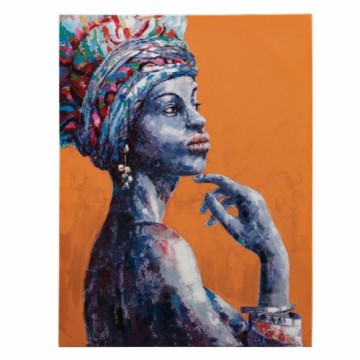 Bigbuy Home Canvas 75 x 3,5 x 100 cm Āfrikas sieviete