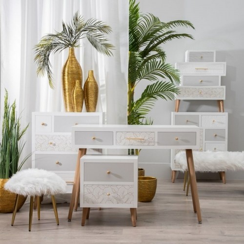 Bigbuy Home Мебель для прихожей с ящиками MARGOT 67 x 34 x 86 cm Серый Деревянный Белый image 3