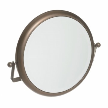Bigbuy Home Sienas spogulis 48 x 22 x 40 cm Stikls Bronza Metāls Industrijski