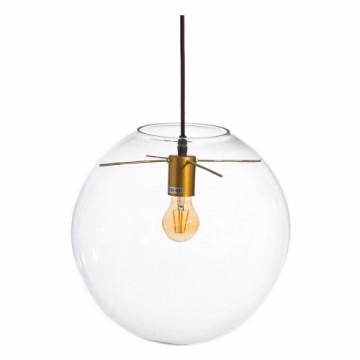 Bigbuy Home Потолочный светильник Стеклянный Позолоченный Прозрачный 30 x 30 x 30 cm Vintage