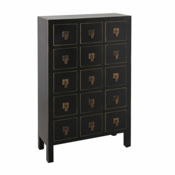 Bigbuy Home Bufete ORIENTE 63 x 26 x 104,5 cm Melns Bronza Koks