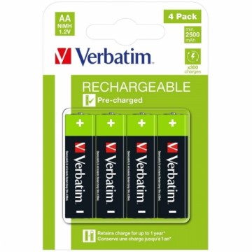 Atkārtoti Uzlādējamas Baterijas Verbatim 1,2 V