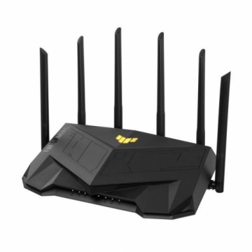Asus  
         
       Wireless Router||Wireless Router|6000 Mbps|Mesh|Wi-Fi 5|Wi-Fi 6|IEEE 802.11a|IEEE 802.11b|IEEE 802.11g|IEEE 802.11n|USB 3.2|4x10/100/1000M|1x2.5GbE|LAN  WAN ports 1|Number of antennas 6|TUFGAMINGAX6000