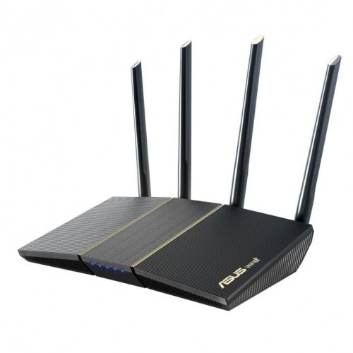 Asus  
         
       Wireless Router||Wireless Router|Mesh|Wi-Fi 5|Wi-Fi 6|IEEE 802.11a/b/g|IEEE 802.11n|1 WAN|4x10/100/1000M|Number of antennas 4|RT-AX57 image 1