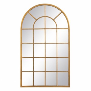 Bigbuy Home Sienas spogulis 65 x 2,5 x 110 cm Bronza Metāls Logs