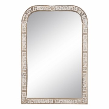 Bigbuy Home Sienas spogulis 51 x 3 x 76 cm Koks Balts