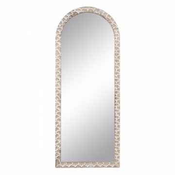 Bigbuy Home Sienas spogulis 61 x 2 x 152 cm Koks Balts
