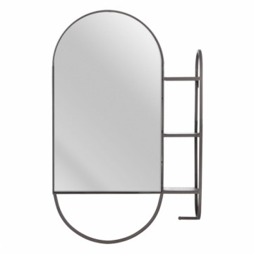 Bigbuy Home Sienas spogulis 51 x 14 x 80 cm Melns Metāls