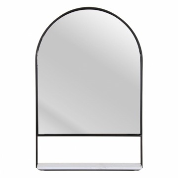 Bigbuy Home Sienas spogulis 60 x 2,5 x 90 cm Melns Metāls