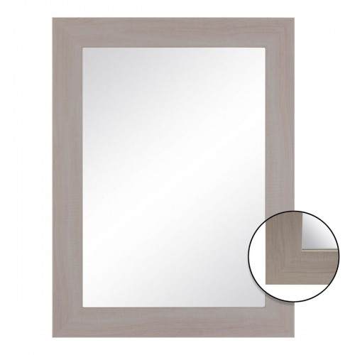 Bigbuy Home Sienas spogulis 64 x 1,5 x 86 cm Dabisks DMF image 1