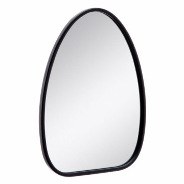 Bigbuy Home Sienas spogulis 52 x 2,5 x 68 cm Melns Metāls