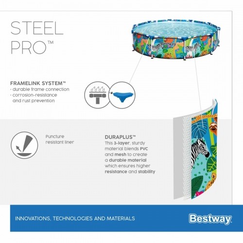 Бассейн Съемный Bestway Steel Pro 305 x 66 cm image 2
